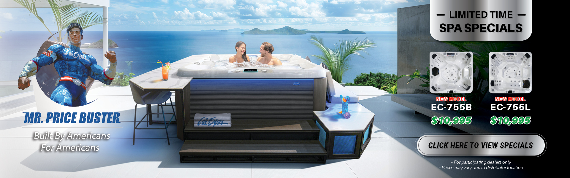 Calspas hot tub being used in a family setting - Napa